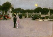 John Singer Sargent The Luxembourg Gardens at Twilight (mk18) USA oil painting artist